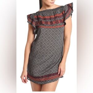 THML Ruffle Top Mini Dress, size M